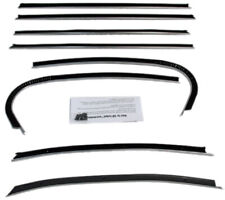 Window Sweeps Weatherstrip for 1968 Pontiac GTO Lemans Hardtop Black Front Rear picture