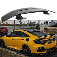 FOR 16-2021 HONDA CIVIC Car Rear Trunk Spoiler Wing Carbon Fiber Look W/Adhesive picture
