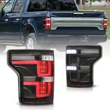 Pair Full LED Smoke Tinted Tail Lights For 2015-2017 Ford F-150 F150 Rear Lamps picture