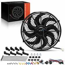 14 Inch Universal Electric Radiator Cooling Fan and Thermostat Relay & Mount Kit picture