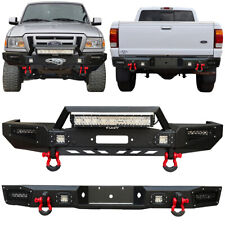 For 1998-2011 Ford Ranger Front or Rear Bumper w/Winch Plate & LED Lights picture