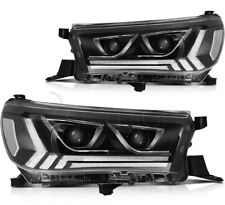 Fits 2015-up Toyota Hilux  Headlights Pair Headlamps Sequential Turn Signal picture