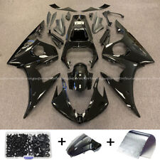 For 2005 YAMAHA YZF R6 Glossy Black ABS Injection Bodywork Fairing Kit + Bolt US picture