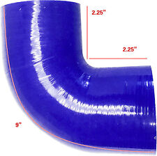 Blue 4 Ply 90 Degree Silicone Elbow Pipe Intercooler Hose Coupler - 2.5