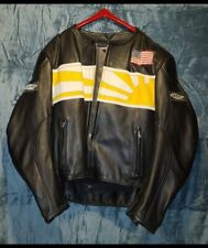 Rare - Rising Sun Nexx Unlimited Leather Jacket Sportbike motorcycle 52 Lucky 7  picture