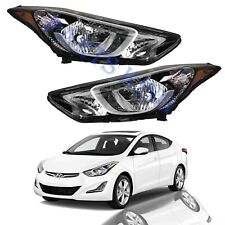 For 2014 2015 2016 Hyundai Elantra Headlight Assembly Left Right Pair w/ Bulbs picture