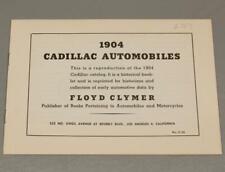 EARLY 1904 CADILLAC AUTOMOBILES BROCHURE • 1950s FLOYD CLYMER REPRINT picture