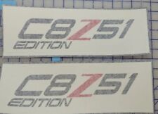 (2) 2020-2023 C8 Corvette Vinyl Decal Set C8.Z51 2 color 3