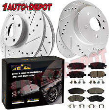 Front & Rear Drilled Brake Rotors Pads Kit for Nissan 370Z 350Z Infiniti G35 G37 picture