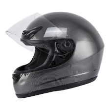 DOT Carbon Fiber Flip Up Full Face Motorcycle Helmet Street S M L XL TCMT picture