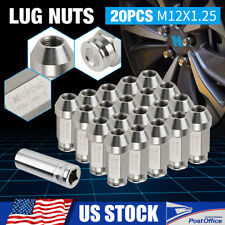 NICECNC T304 Stainless Steel 20PCS 12mmX1.25 M12X1.25 12X1.25 Wheel Lug Nuts Set picture