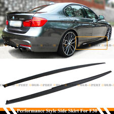 For 12-18 BMW F30 F31 3 Series Sedan M Sport Black Side Skirt Extension Splitter picture