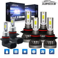 For 2006 2007 2008 2009 Jeep Grand Cherokee White LED Headlights Fog Light Bulbs picture