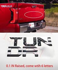 Black Flag Domed Emblem Fit TOYOTA 2022 2023 TUNDRA Tailgate Letters picture
