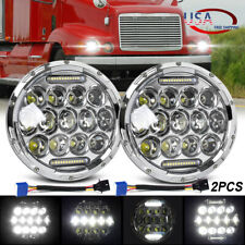 For Freightliner Century Class 7inch Round LED Headlights Hi/Lo Beam Light Pair picture