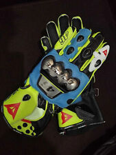 Valentino Rossi VR46 Motorcycle MotoGP  Motorbike Racing Leather Gloves picture