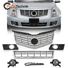 Front Grille Fog Lights&Cover / Lower Deflector 7PCS For 2013-2016 Cadillac SRX picture