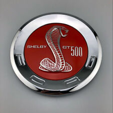 Chrome Red Shelby Gt 500 Rear Decklid Trunk Round Emblem Badge Plastic 5.9