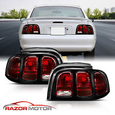 1994 1995 1996 1997 1998 For Ford Mustang Smoke Red Brake Tail Lights Lamps Pair picture