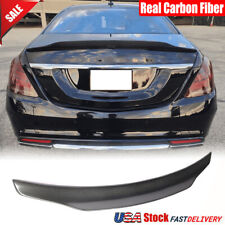 For Mercedes Benz W222 S400 S550 S63 S65 AMG Real Carbon Rear Trunk Spoiler Wing picture