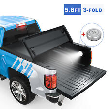 5.7 /5.8 ft Tonneau Cover Truck Bed for 2009-23 Ram 1500 Big Horn Laramie 3-FOLD picture