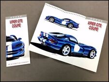 1992 1993 Dodge Viper GTS Concept Original Car Sales Brochure Catalog picture