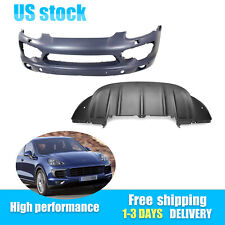 For 2011-2014 Porsche Cayenne New Front Bumper Cover & Valance Deflector Spoiler picture