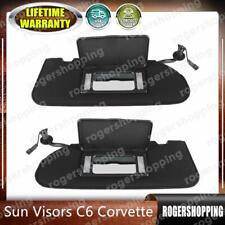 Left+Right side Sun Visors W/Mirror For Chevrolet Corvette C6 2005-2013 8231006 picture