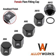 4 AN 6AN 8AN 10AN 12AN Female Flare Fitting Cap Block Off Nut For Fuel Systems picture