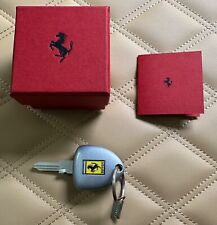 Ferrari 612 Scaglietti Silver Vehicle Key with silver keyring UNCUT Memorabilia picture
