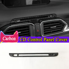 For Mazda CX-5 2017-2024 Carbon Fiber Interior CD Control Panel Cover Frame Trim picture