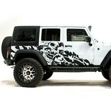 Nightmare Skull Graphics For Jeep Wrangler JL JK Decal sticker Rubicon 2018 2023 picture