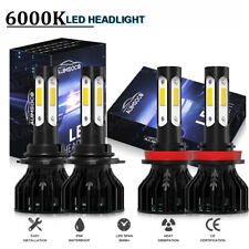 4x White LED Headlight Bulbs For Chevy Silverado Tahoe 2007-2014 High/ Low Beam picture