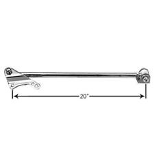 Polished Bolt-On Rear Panhard Bar, Fits Ford 8 & 9 Inch Axle picture