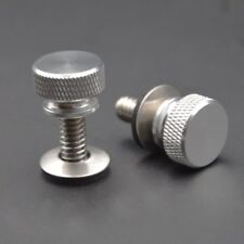 2PCS CNC Silver Rear Seat Solo Rack Screw Bolt Fit Harley Touring Sportster Dyna picture