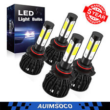4x 9006 9005 LED Combo Headlight Kit High Low Beam Bulbs Bright Cool White 6500K picture