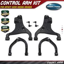 6x Front Lower & Upper Control Arm w/ Ball Joint for Infiniti QX56 Nissan Armada picture