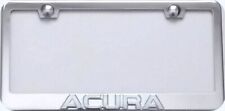 ACURA  3D CHROME SCRIPT STAINLESS STEEL FRAME + CLEAR LENS picture