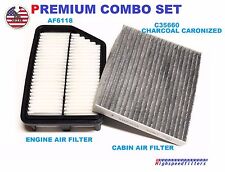 AF6166 C35660 ENGINE & CHARCOAL CABIN AIR FILTER COMBO For HYUNDAI ELANTRA FORTE picture