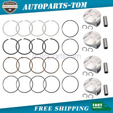 1.8L Set Pistons & Rings Kit 25192330, 55567940 For 2011-2018 Chevy Sonic Cruze picture