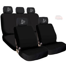 For SUBARU New Car Truck Seat Covers Live Laugh Love Headrest Black Fabric  picture
