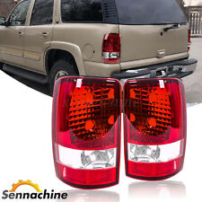 Fits 2000-2006 Chevy Suburban Tahoe GMC Yukon XL Red/Clear Tail Lights Lamps L+R picture