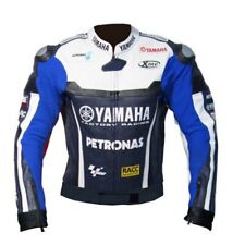 Yamaha Racing Biker Motorcycle Leather Jacket Motorbike Men Leather Jackets USA picture