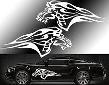 FGD Flaming Mustang Truck or Car Side Graphic Decal / Sticker Set  20