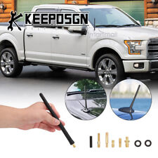 For Ford F-150 7'' Mast Short Car Antenna Roof Hood M5 M6 Adapter AM/FM Radio BK picture