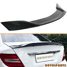 FOR 2008-2014 MERCEDES BENZ W204 C-CLASS C63 REAR TRUNK SPOILER WING GLOSS BLACK picture