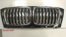 MIT CHROMED & BLACK FRONT KIDNEY GRILLE BMW E34 5 SERIES 1994-1995 picture