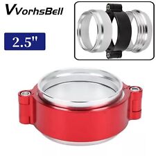 2.5'' 63mm Aluminum HD Clamp Intake V-band Flange for Turbo Air Intake Pipe Red picture
