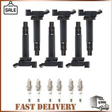 6 PACK Ignition Coils+ Iridium Spark Plugs UF506 2756 for 2005-2006 Toyota Camry picture