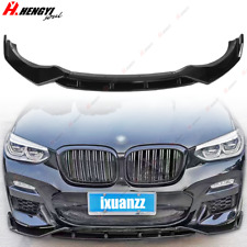 For BMW X3 X4 M-Sport 18-2021 Front Bumper Lip Body Kit Spoiler Gloss Black picture